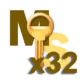 Значок KMS-активатор версии x32 для быстрого узнавания