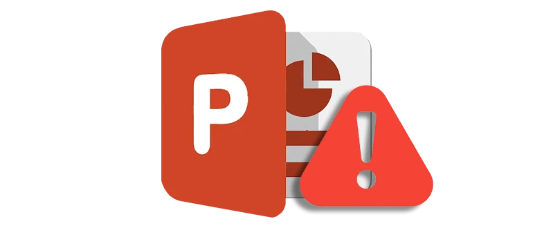 Значок ошибки при попытке активировать PowerPoint