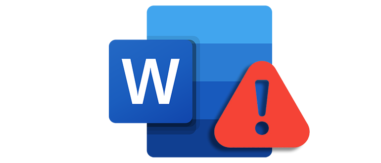 Значок, указывающий на проблему с активацией программы Word